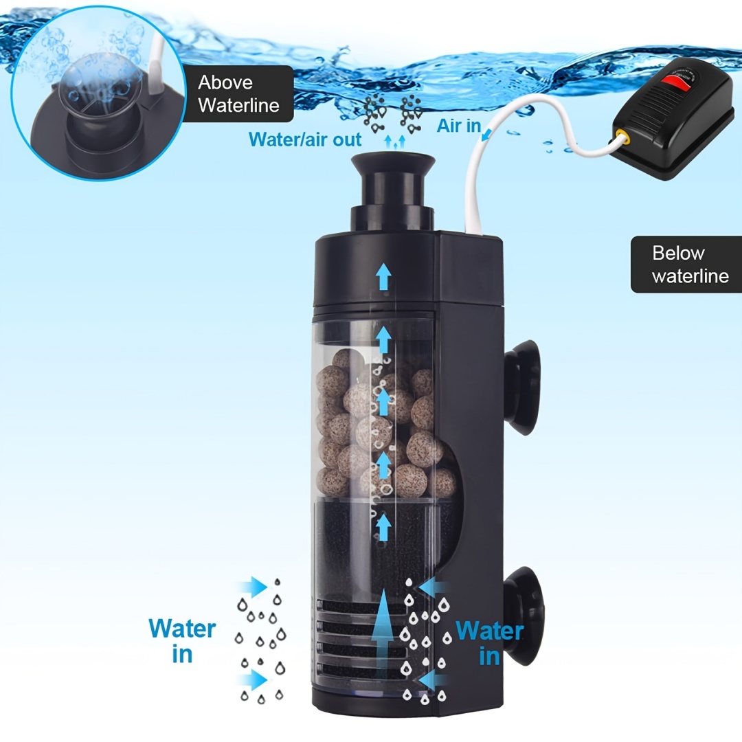 Aquarium Fish Betta - Filtro compatto in spugna bio montata